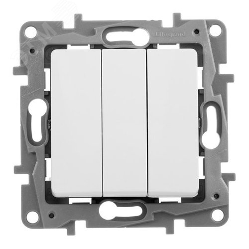 Выключатель IEK ETIKA, 3кл., белый