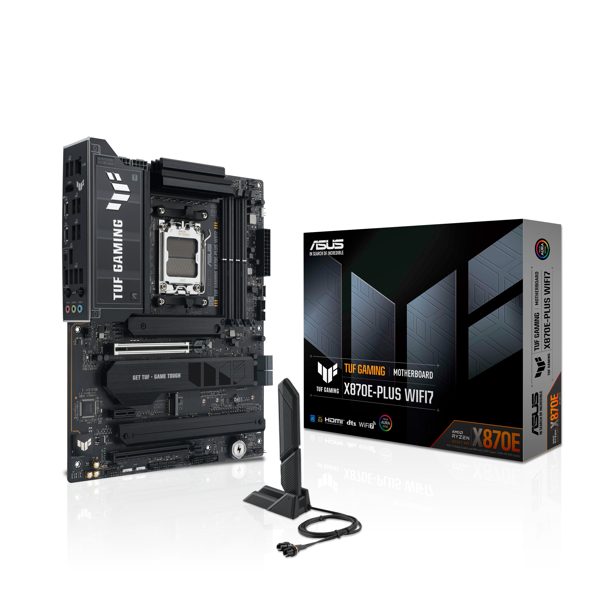 Материнская плата ASUS TUF GAMING X870E-PLUS WIFI7, AM5, AMD X870, ATX