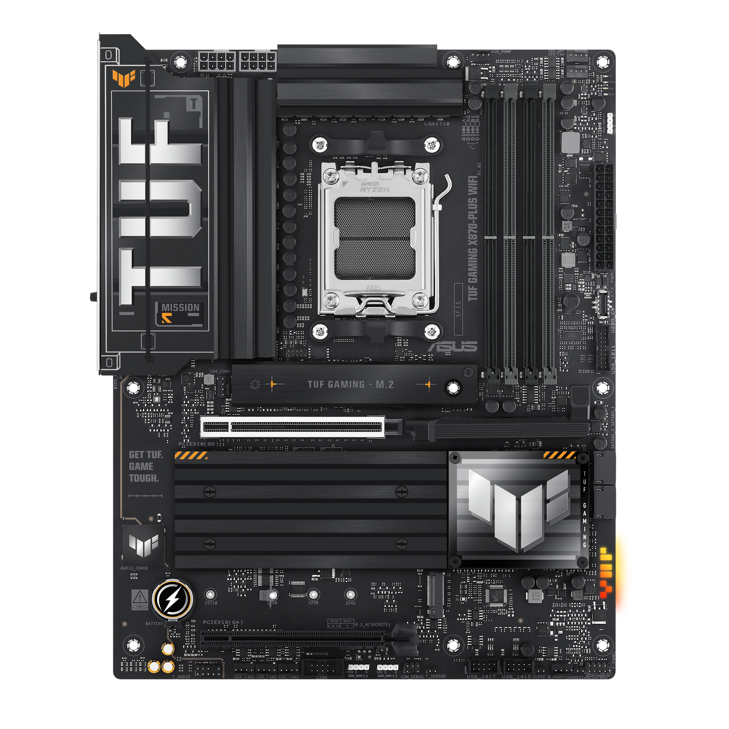 Материнская плата ASUS TUF GAMING X870-PLUS WIFI, AM5, AMD X870, ATX