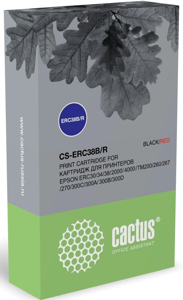 Картридж Cactus CS-ERC38B/R/CS-ERC38B/R, черный/красный
