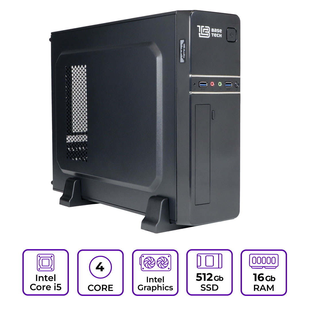Системный блок BaseTech Basic BSBSL01 (BSBSL01-I3470-16-512-B-без ОС)