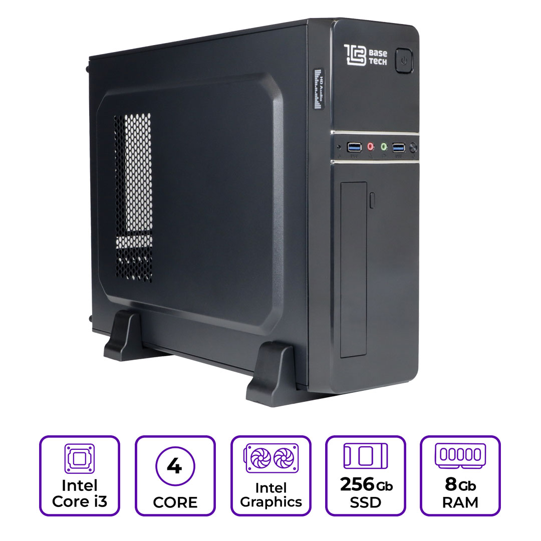 Системный блок BaseTech Middle BSMSL02 (BSMSL02-I8100-8-256-B-без ОС)