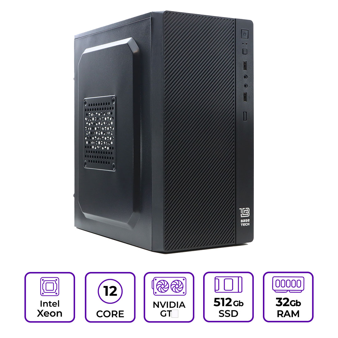 Системный блок BaseTech Pro BSPMN06 (BSPMN06-X2680v3-32-512-G710-B-без ОС)