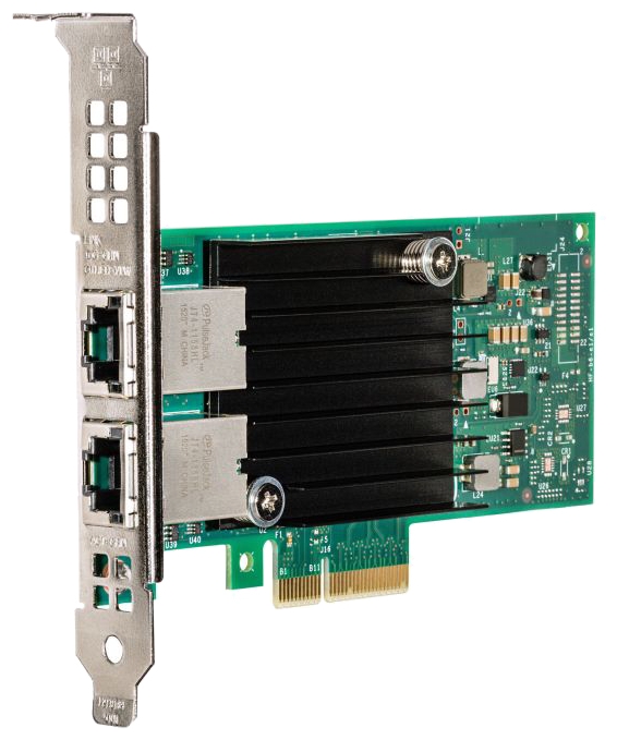 Сетевая карта Intel X550-T2, 2xRJ-45, 10 Гб/с, PCI-Ex4, Bulk (X550T2BLK 940136)