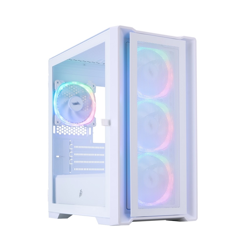 Корпус 1STPLAYER TRILOBITE T4, Mini-Tower, без БП, белый