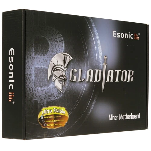 Материнская плата Esonic B250-BTC-Gladiator, Socket1151, Intel B250, 2xDDR4, PCI-Ex16, 4SATA3, 5.1-ch, GLAN, 4 USB 3.0, HDMI, ATX, Retail б/у, следы установки, отсутствует 1 ножка в сокете процессора, контакт на VCC — питание (Power)