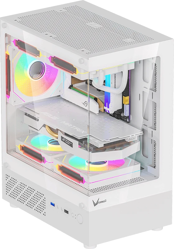 Корпус Formula V Crystal Z1CM, Mini-Tower, без БП, белый
