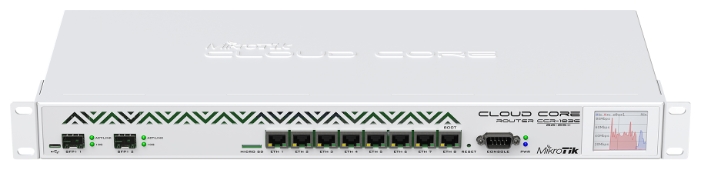 

Маршрутизатор MikroTik CCR1036-8G-2S+EM (8UTP/WAN 10/100/1000Mbps + 2SFP), Cloud Core Router CCR1036-8G-2S+EM