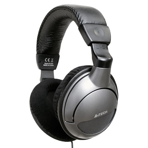 

Проводная гарнитура A4Tech HS-800, Jack 3.5mm, черный/серебристый (HS-800 (Grey)), HS-800