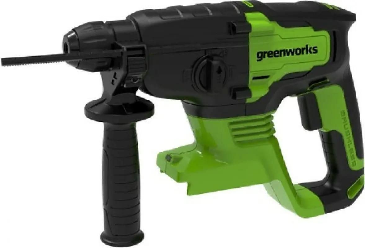 Перфоратор GREENWORKS GD24SDS2K4, SDS-Plus