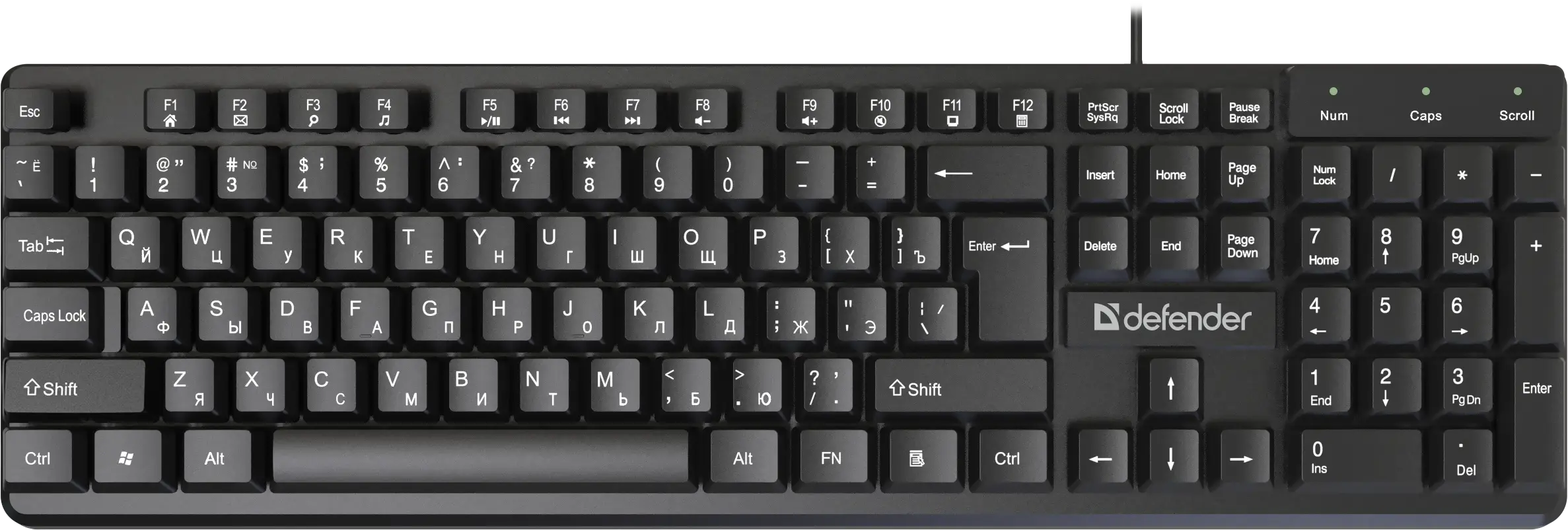 Клавиатура Defender Elemental HB-239, USB, черный (45239)