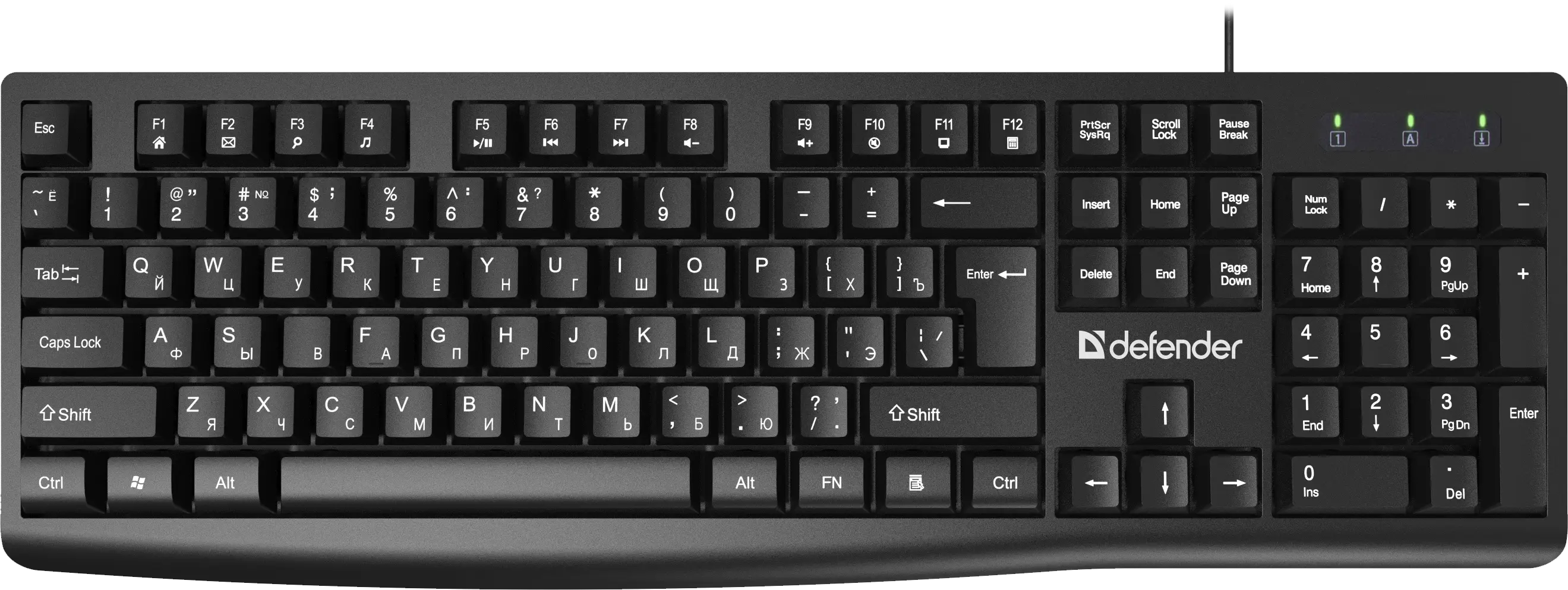 Клавиатура Defender Navigator HB-138, USB, черный (45138)