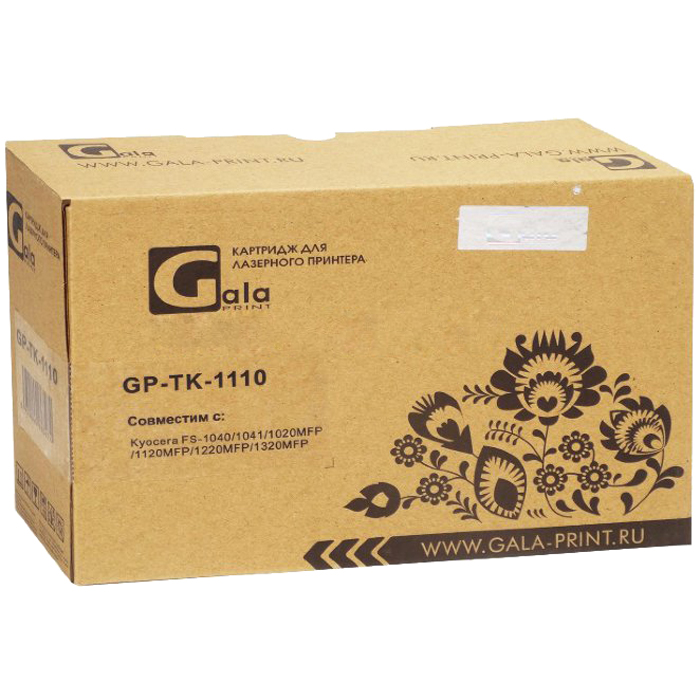 Картридж GalaPrint GP-TK-1110 для принтеров Kyocera FS-1040/1020MFP/1120MFP 2500стр, цвет черный - фото 1