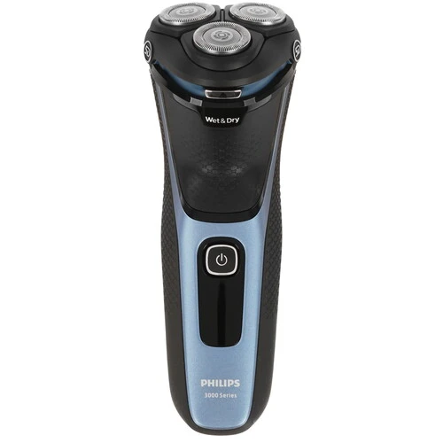 Бритва Philips S3243/12, черный/голубой