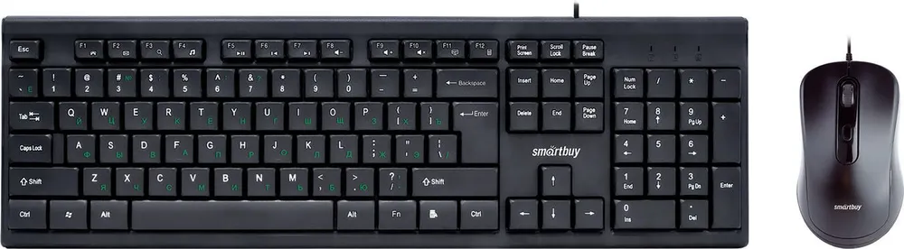 Клавиатура + мышь SmartBuy ONE 114282, USB, черный (SBC-114282-K)