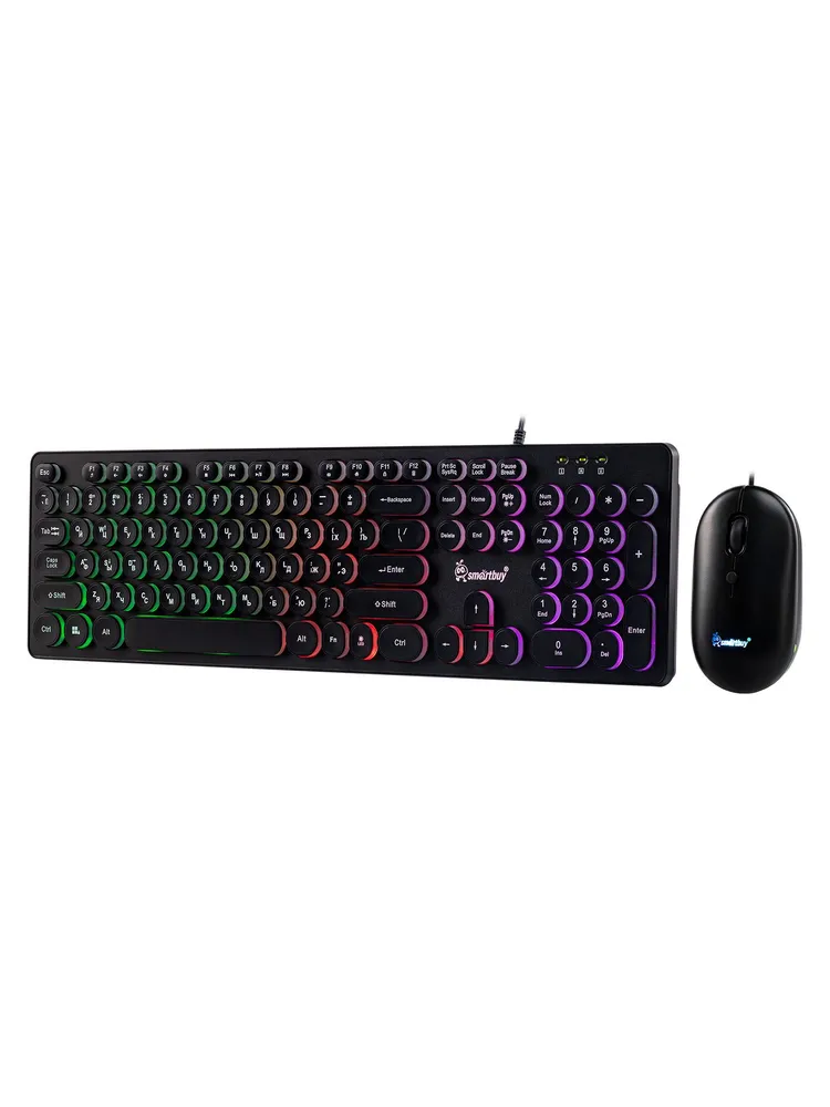 Клавиатура + мышь SmartBuy ONE 328327, USB, черный (SBC-328327-K)