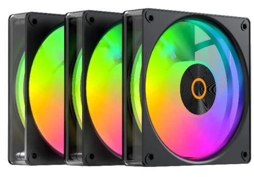 Комплект реверсивных вентиляторов Ocypus Gamma F12 Elite BK ARGB REV. BLADE 3in1, 120 мм, 3шт (Gamma F12 Elite BK ARGB REV. BLADE 3in1)