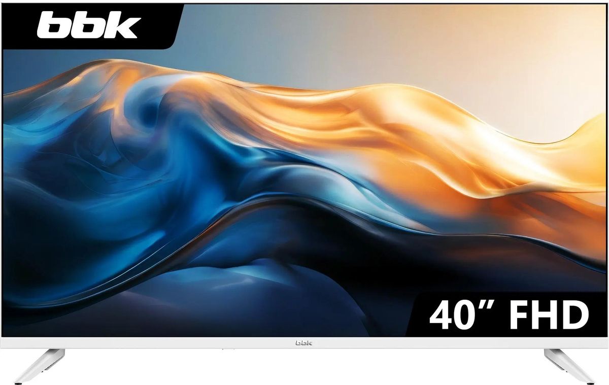 Телевизор 40" BBK 40LEM-1041/FTS2C (W), 1920x1080, белый
