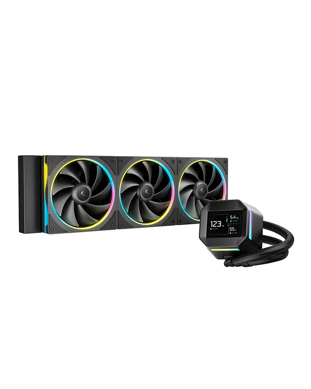 Жидкостное охлаждение Deepcool LM360, 300 Вт, 3x120 мм