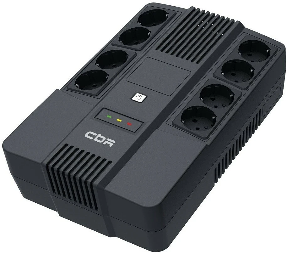 ИБП CBR UPS-OFK-101E-800, 800 VA, 480 Вт, черный (UPS-OFK-101E-800)