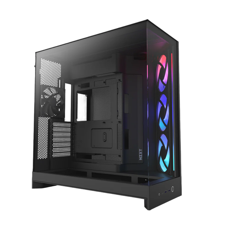 Корпус NZXT H9 Flow RGB, Midi-Tower, без БП, черный