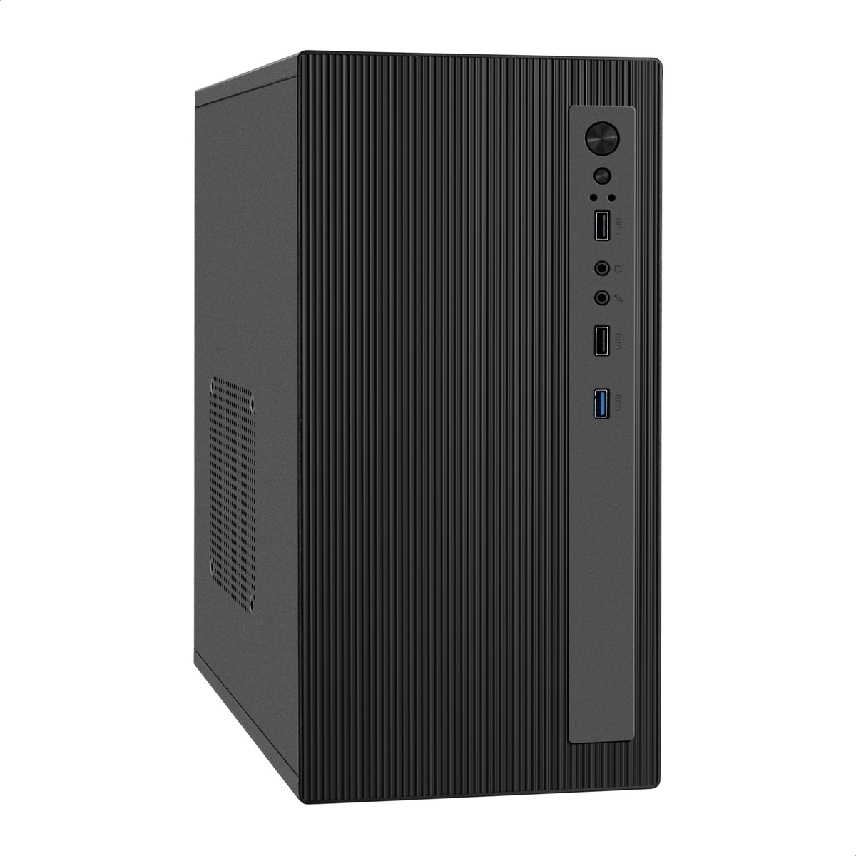 Корпус ExeGate BAA-303MU-AA500, Mini-Tower, 500 Вт, черный