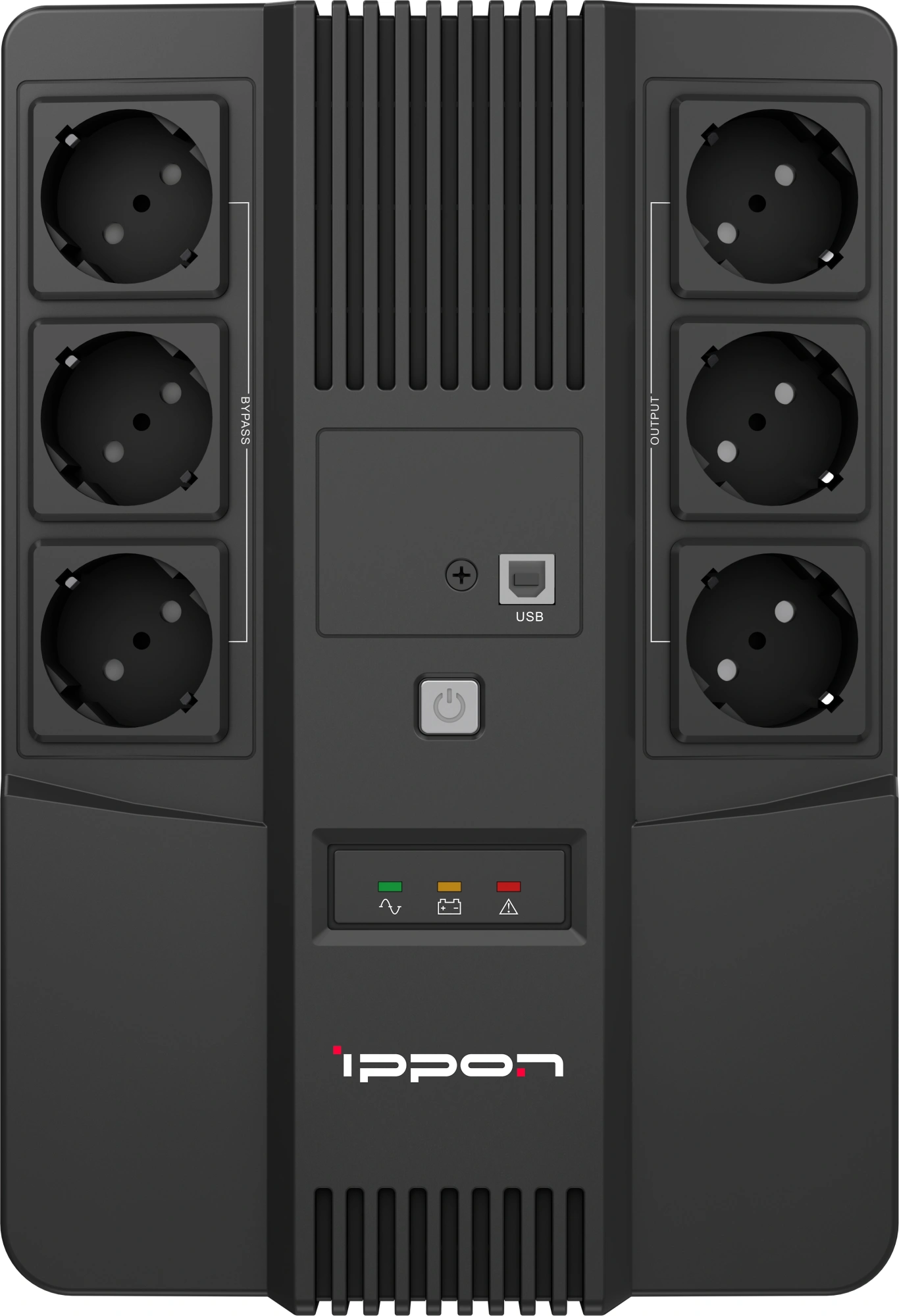 ИБП Ippon NUT 650, 650 VA, 360 Вт, черный (2050150)