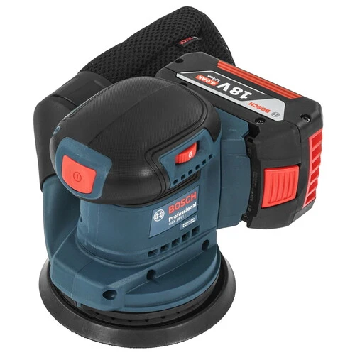Эксцентриковая шлифовальная машина BOSCH GEX 185-LI, 12.5 см