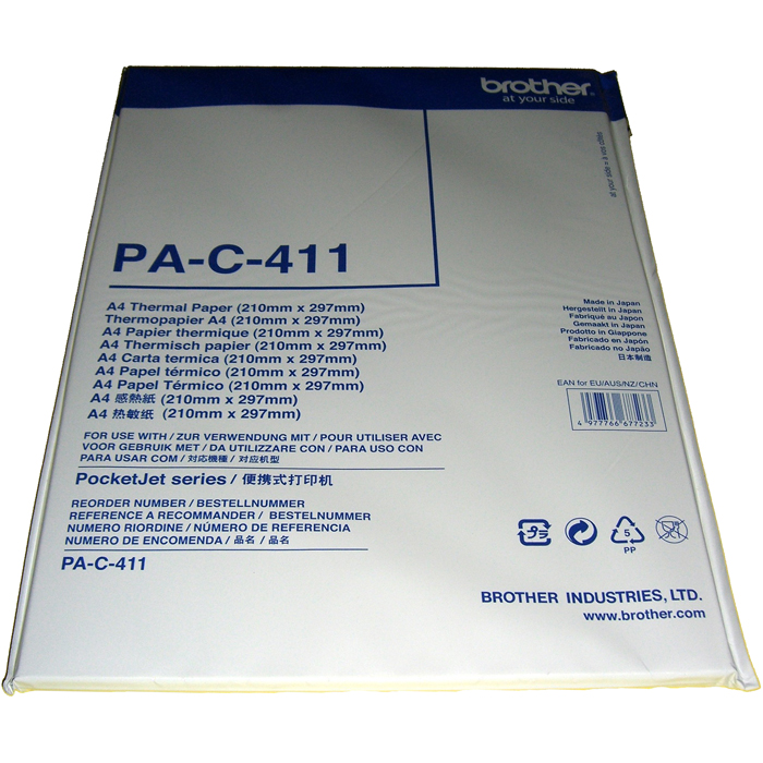 

Термобумага A4 Brother PA-C-411 (для PocketJet)
