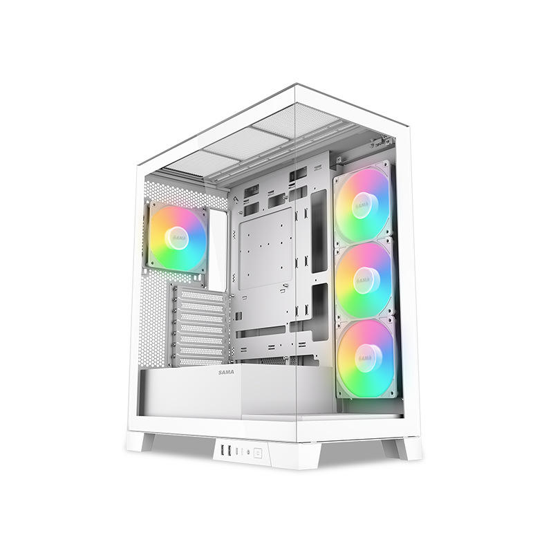 Корпус SAMA V50, Midi-Tower, без БП, белый