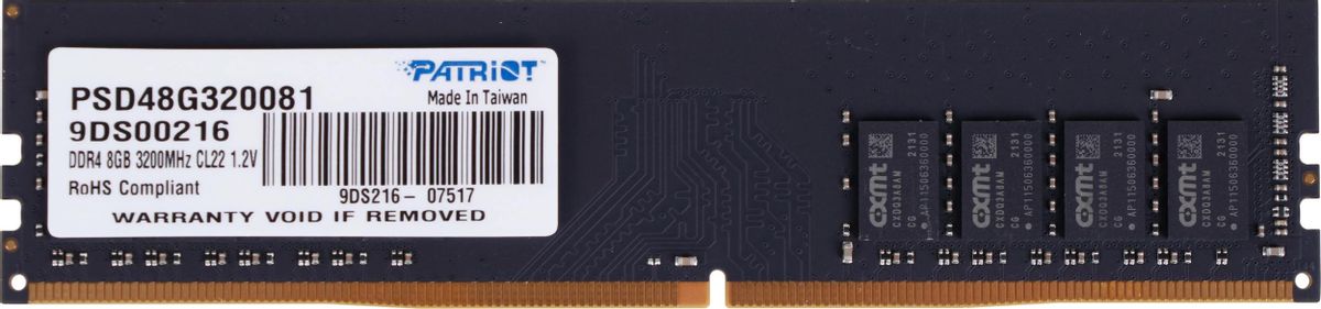 Память DDR4 DIMM 8Gb, 3200MHz Patriot Memory (PSD48G320081)