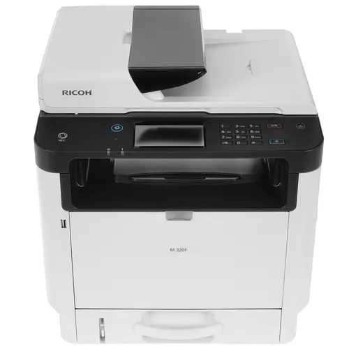 МФУ лазерный Ricoh LE M 320F, A4, ч/б, 32стр/мин (A4 ч/б), 1200x1200 dpi, дуплекс, ДАПД-35 листов, факс, сетевой, Wi-Fi, USB (408534) б/у, после ремонта (переподключение шлейфа дисплея, ремонт фиксатора пружины верхней крышки), без существенных следов эксплуатации, пробег отсутствует МФУ включался, но не запускался, полный комплект