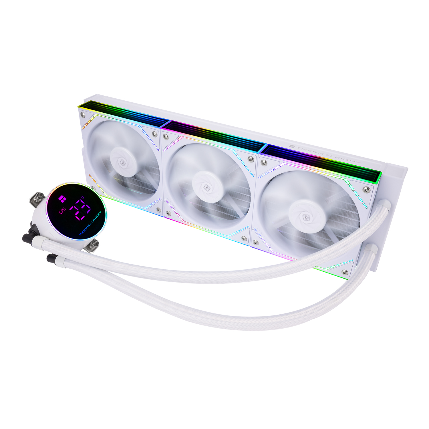 Жидкостное охлаждение Thermalright Frozen Magic 360 Digital ARGB White V2, 3x120 мм