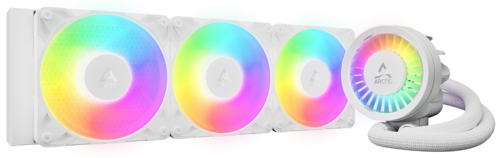 Жидкостное охлаждение Arctic Liquid Freezer III Pro 360 A-RGB White, 3x120 мм