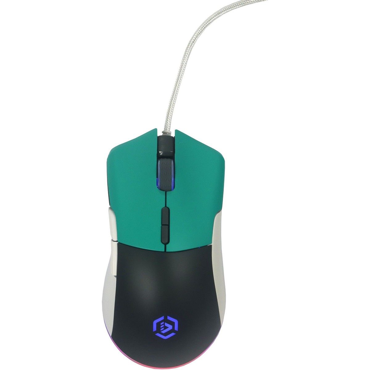 Мышь Raskat MG017, USB, черный/аквамарин/белый (MG017)
