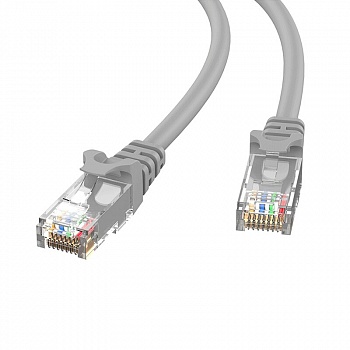 Патч-корд NTSS UTP, кат.5e, 10 м, RJ45-RJ45, серый (NTSS-PC-UTP-RJ45-5e-10.0-LSZH-GY)
