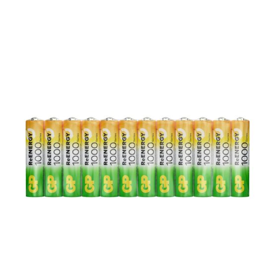Аккумулятор GP ReEnergy, 100AAAHCRGY-B12, AAA, 1 А·ч, 12 шт