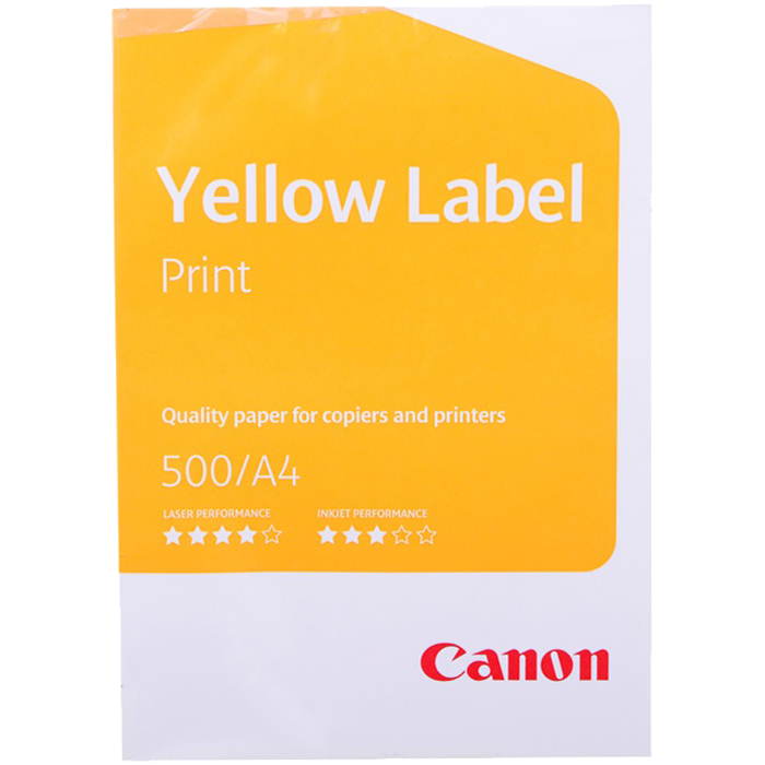 Бумага A4 80 г/м 500 листов, 90%, 104 мкм, 140% CIE Canon Yellow Label Print (6821B001)