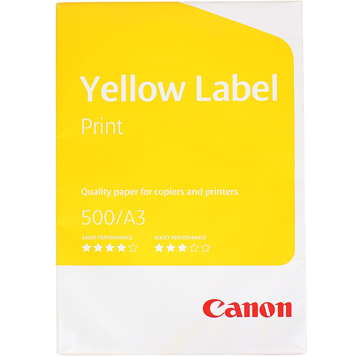 

Бумага A3 80 г/м² 500 листов Canon Yellow Label Print (6821B002), Yellow Label Print