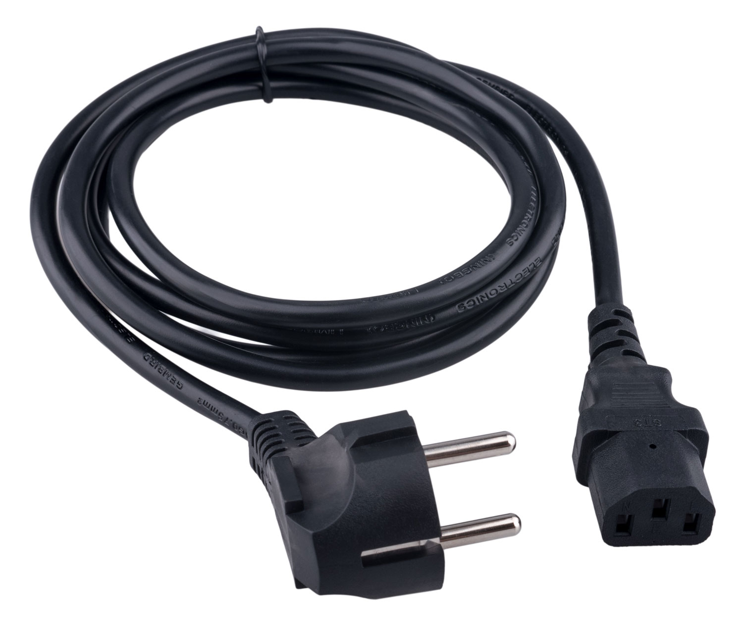 Кабель питания Гарнизон Schuko (Euro)(M)-IEC-320-C13, 1.8 м GPC-186-0.75-1.8M