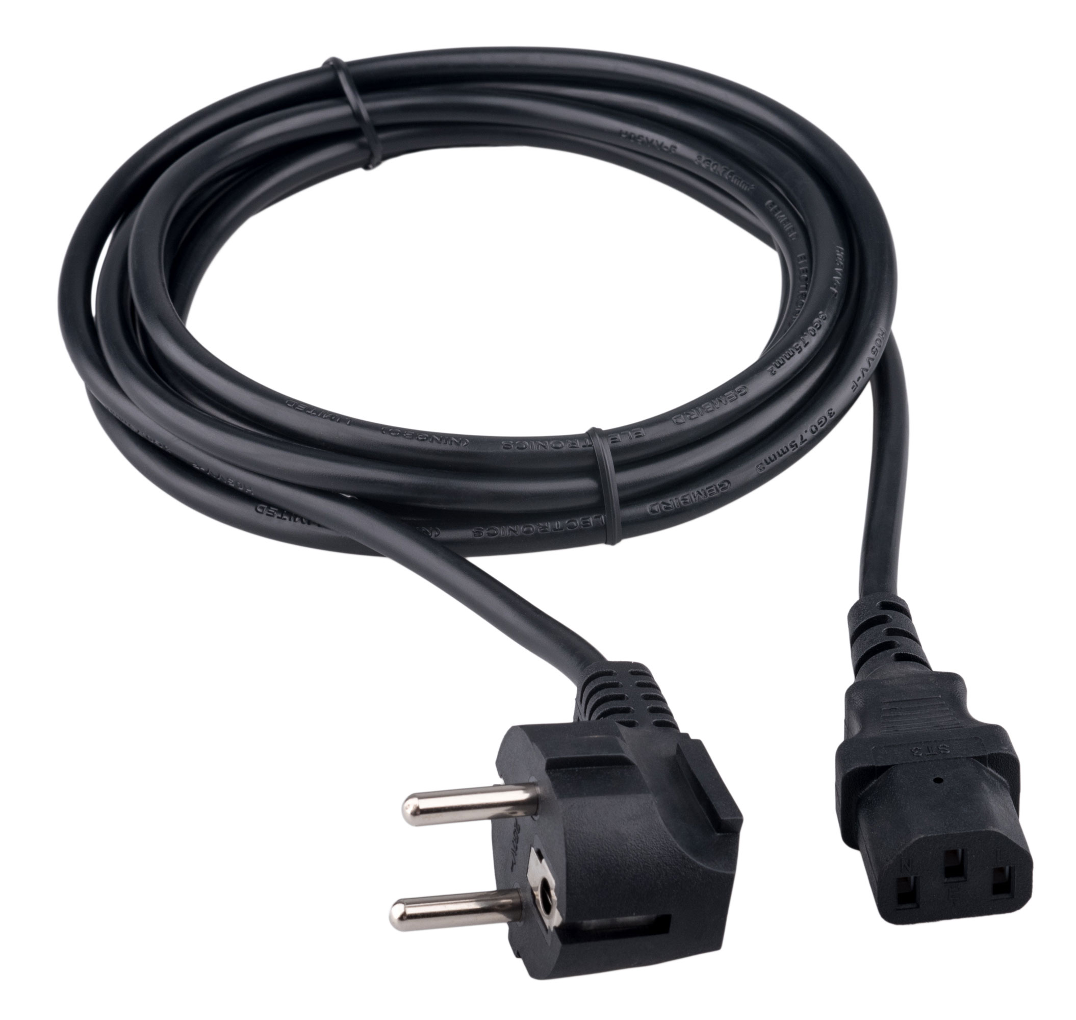Кабель питания Гарнизон Schuko (Euro)(M)-IEC-320-C13, 3 м GPC-186-0.75-3M
