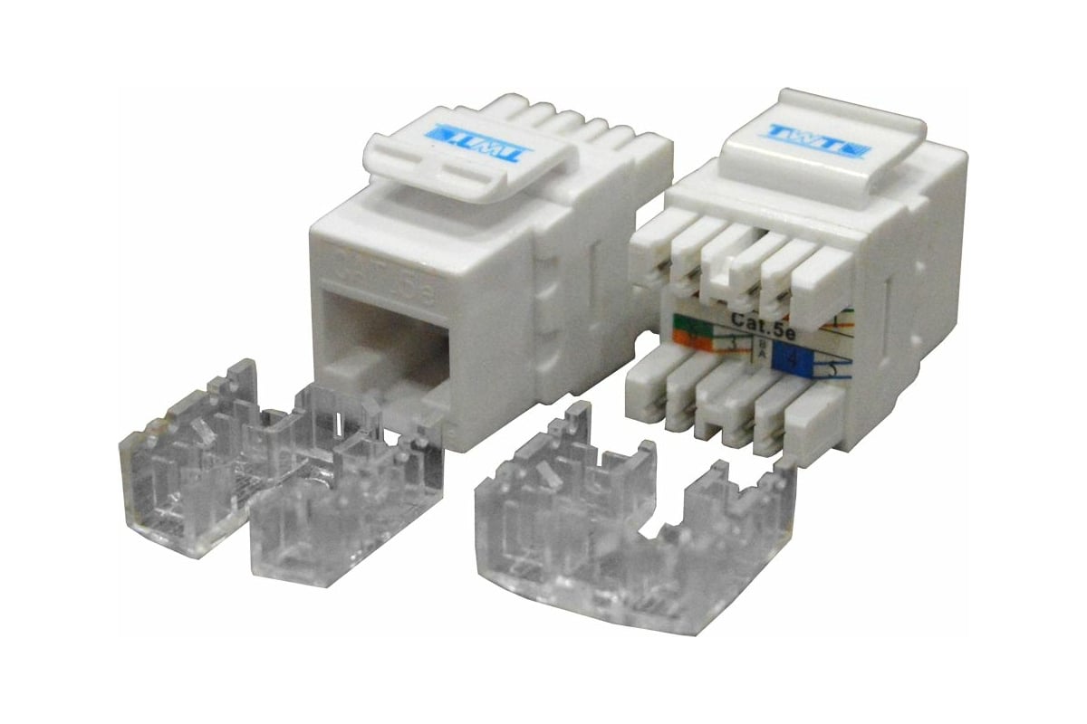 Модуль Keystone TWT TWT-OK45UTP180/5E-WH, RJ-45 cat.5e (TWT-OK45UTP180/5E-WH)