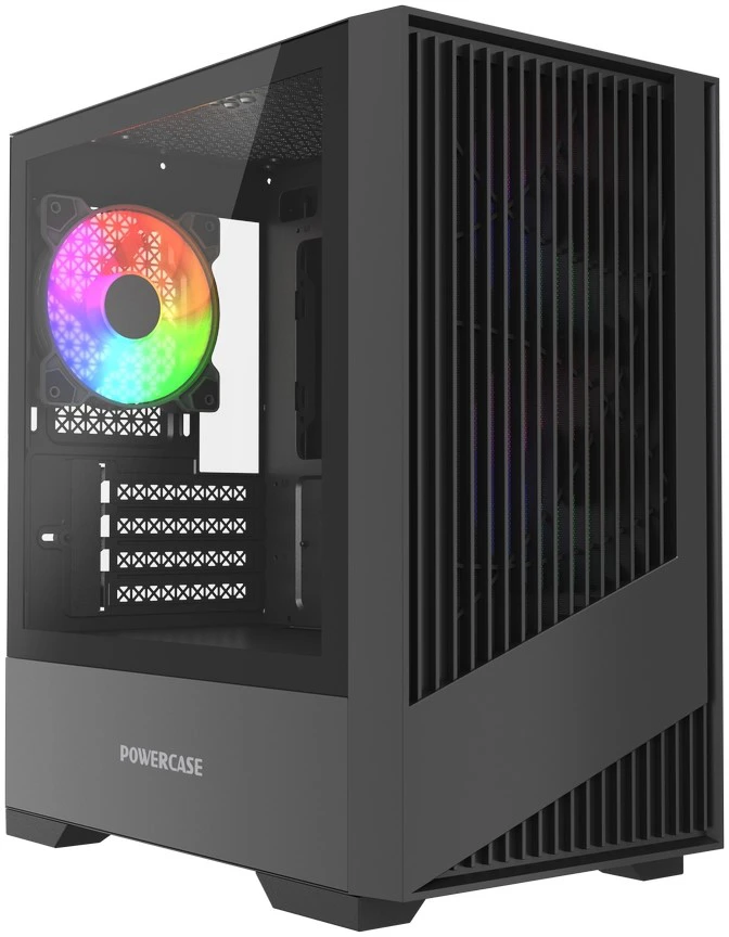 Корпус PowerCase Mistral Micro A12B, Midi-Tower, без БП, черный