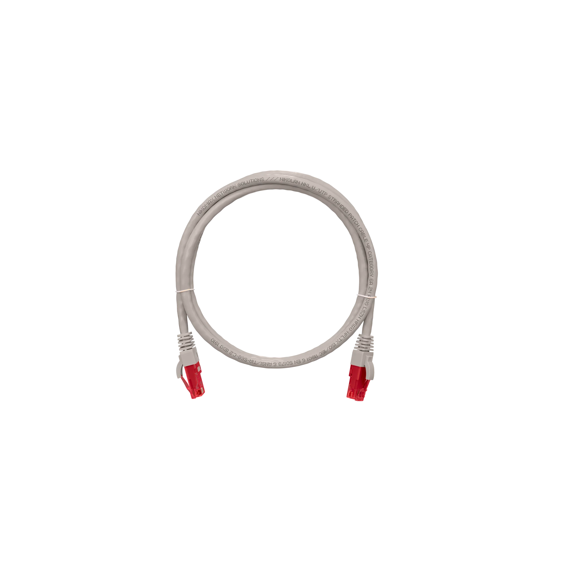 Патч-корд NETLAN UTP, кат.6a, 5 м, RJ45-RJ45, белый (NMC-PC4UA55B-050-C-WT)