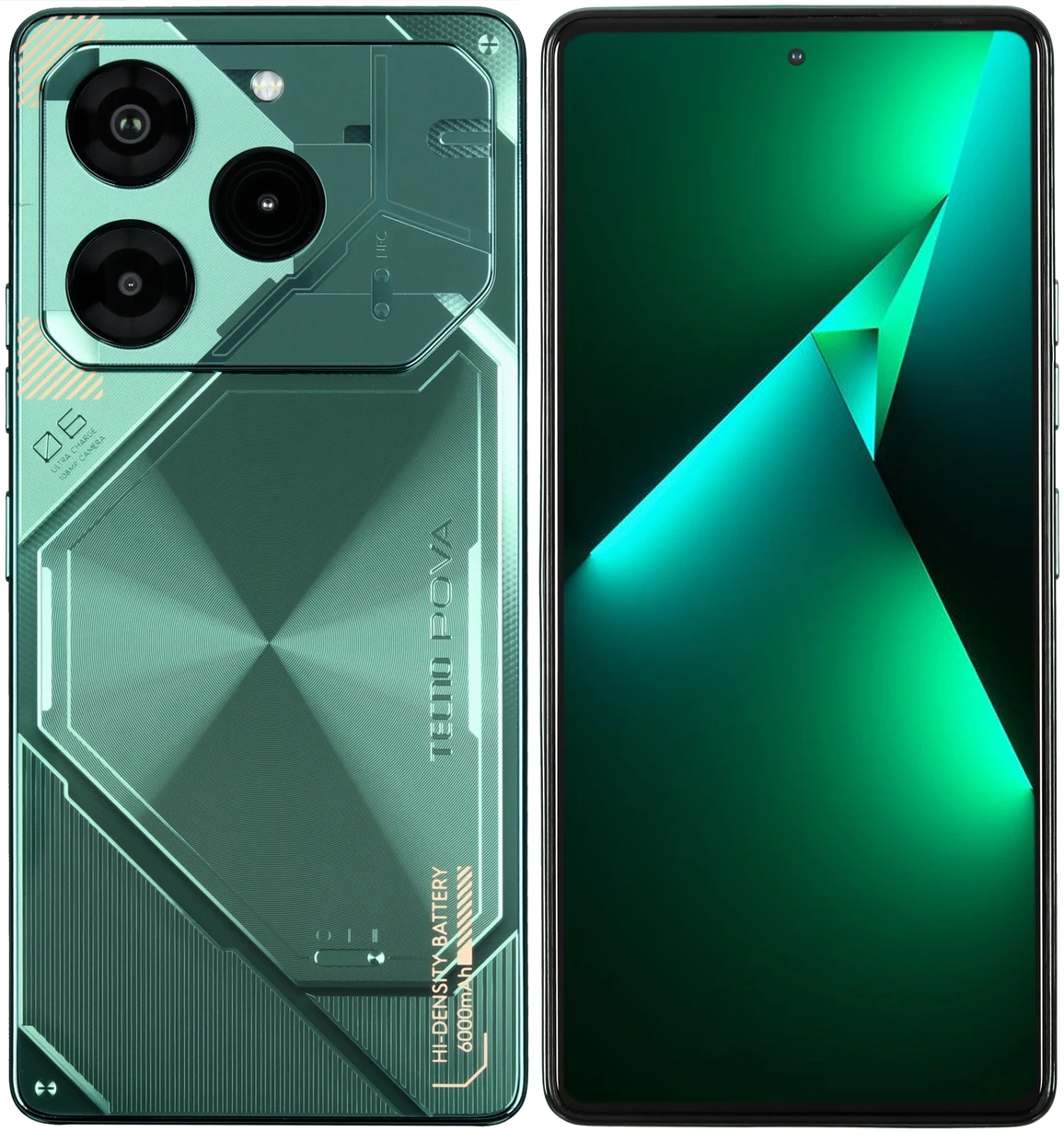 

Смартфон Tecno POVA 6 PRO 5G, 6.8" 2436x1080 AMOLED, MediaTek Dimensity 6080, 12Gb RAM, 256Gb, 3G/4G/5G, NFC, Wi-Fi, BT, 2xCam, 2-Sim, 6000 мА⋅ч, USB Type-C, Android 14, зеленый (TCN-LI9.256.COGR), POVA 6 PRO 5G