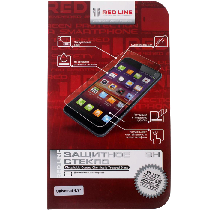 

Защитное стекло Red Line для смартфона универсальное 4.7"