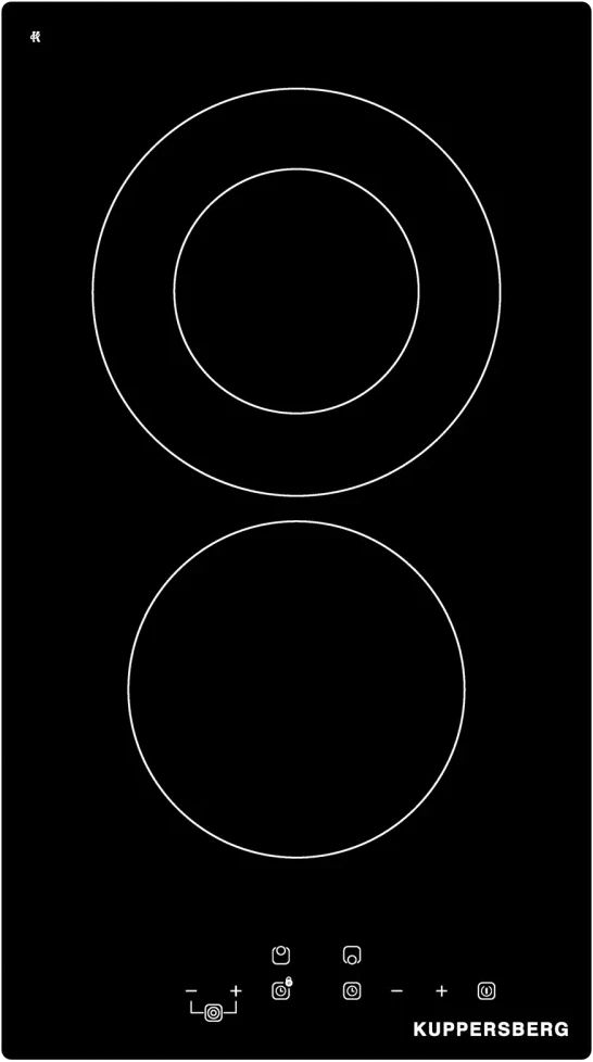 Электрическая варочная панель Kuppersberg ECO 322 2 конфорки, черный