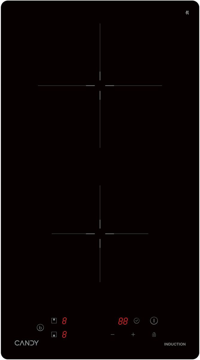 Индукционная варочная панель CANDY CHXY32NB 2 конфорки, черный