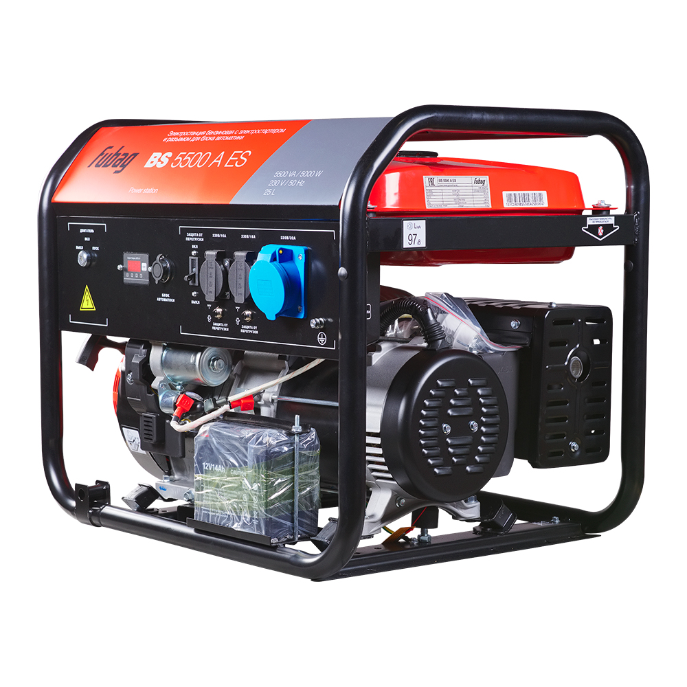 Электрогенератор Fubag BS 5500 A ES, 9.8 л.с., 5.5 кВт