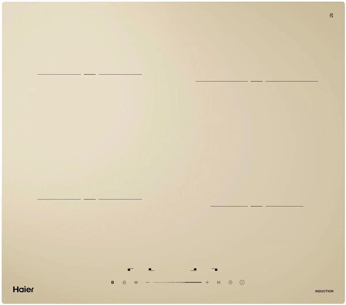 Индукционная варочная панель HAIER HHY-Y64TVTC 4 конфорки, бежевый